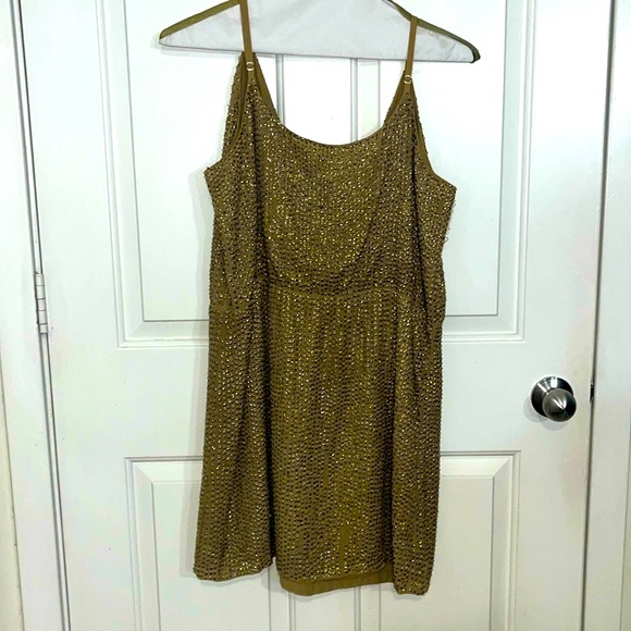 Beaded Gold Short Dress! - Picture 1 of 4